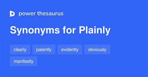 plainly synonym|plainly synonyms list.